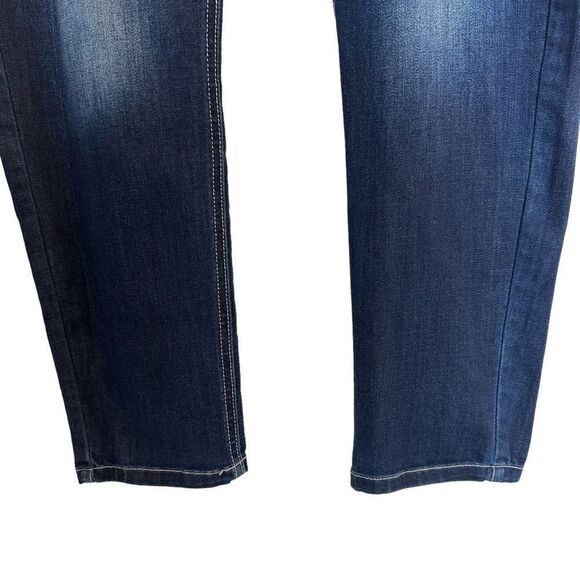 Kancan KC7205D Dark Wish Mid Rise Distressed Skinny Jeans - Picture 5 of 7